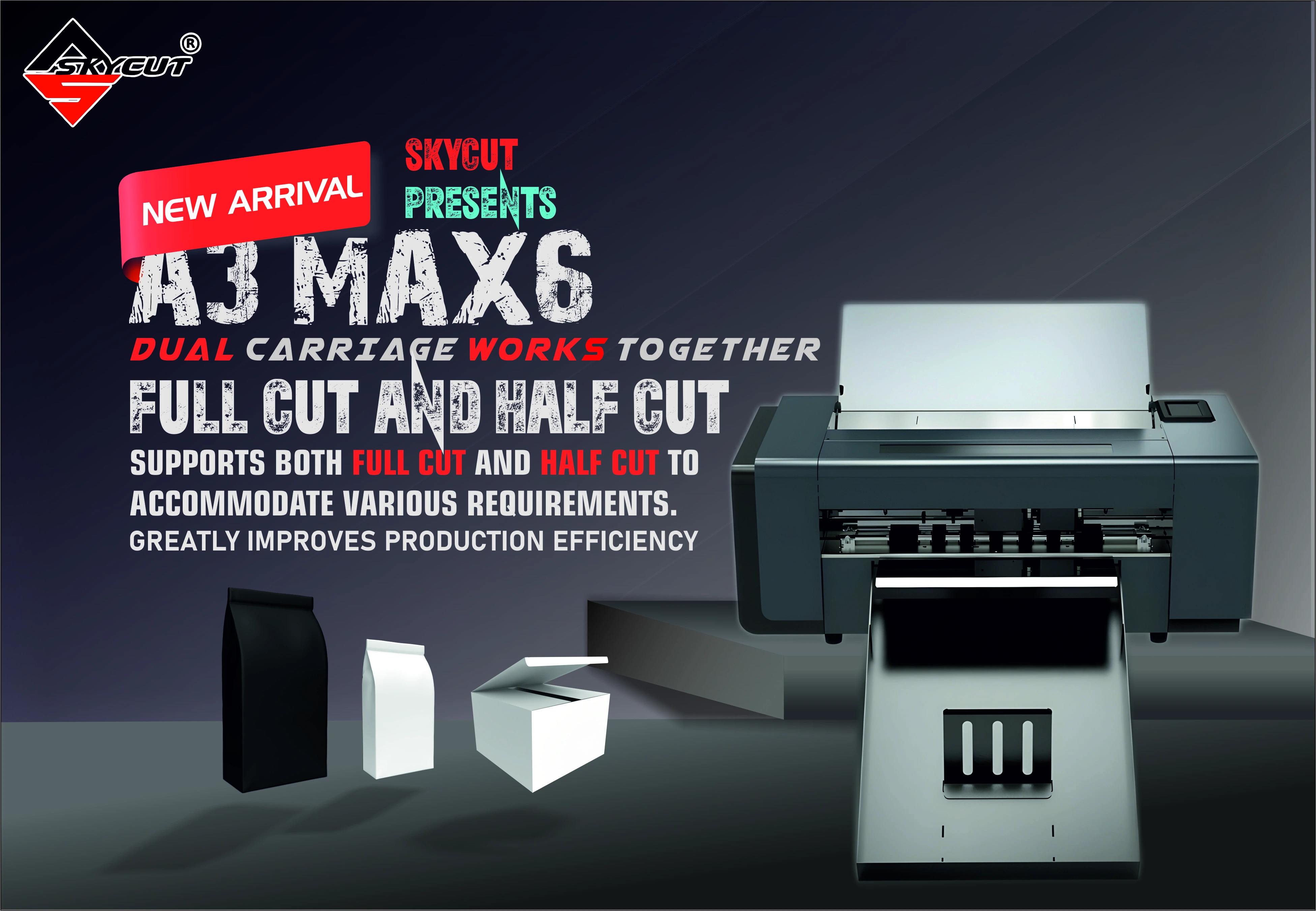 A3 Max 6 DUAL CARRIAGE WITH DUAL HEADS